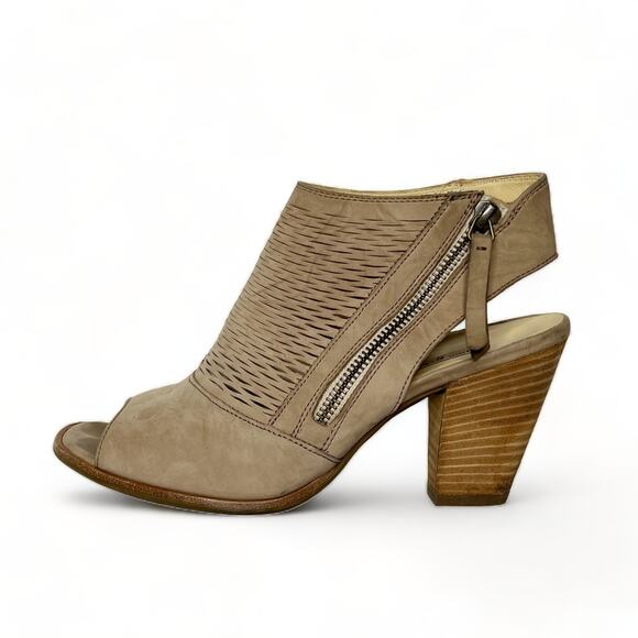 Paul Green 7 Willow Peep Toe Bootie Boot Perforated Heeled - Picture 1 of 9